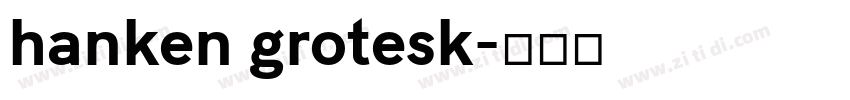 hanken grotesk字体转换